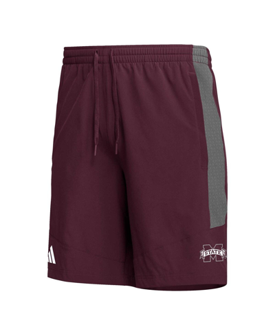 Adidas Originals Adidas Maroon Mississippi State Bulldogs Aeroready Shorts In Maroon
