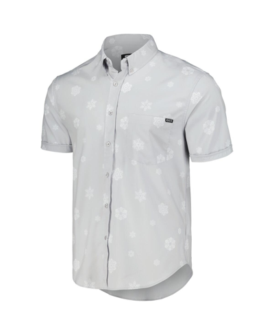 Shop Rsvlts Men's And Women's  Gray Star Wars Happy Hothidays Kunuflexâ Button-down Shirt