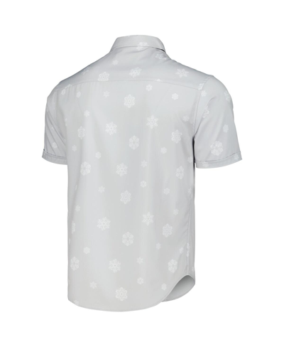 Shop Rsvlts Men's And Women's  Gray Star Wars Happy Hothidays Kunuflexâ Button-down Shirt