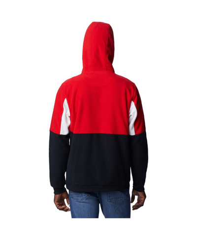 Columbia Black Georgia Bulldogs Lodge Quarter-zip Hoodie In Black