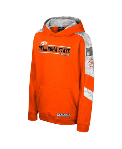 Shop Colosseum Big Boys  Orange Oklahoma State Cowboys Oht Military-inspired Appreciation Cyclone Digital