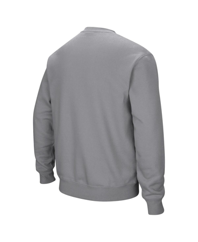 Shop Colosseum Men's  Heather Gray Ole Miss Rebels Arch & Logo Pullover Sweatshirt