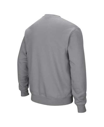 Colosseum Men's Ole Miss Rebels Arch & Logo Pullover Sweatshirt In Heather Gray