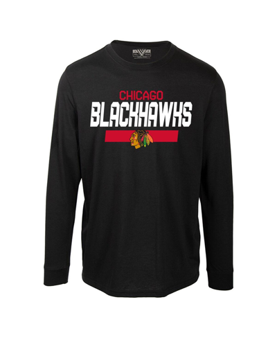 Levelwear Men's  Connor Bedard Black Chicago Blackhawks Oscar Name And Number Long Sleeve T-shirt In Black