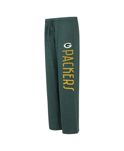 Shop Concepts Sport Women's  Green, Gold Distressed Green Bay Packers Muscle Tank Top And Pants Lounge Set In Green,gold