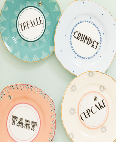 Shop Yvonne Ellen Cheeky Cake Plates In Multi