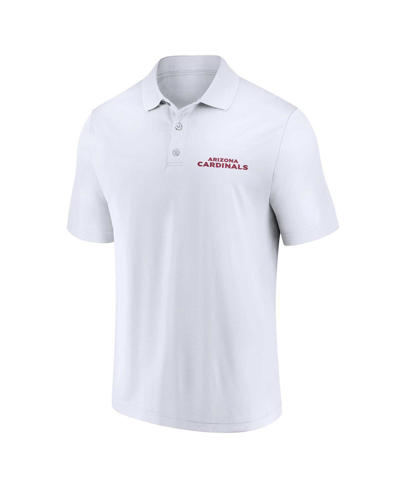 Fanatics Men's  White, Cardinal Arizona Cardinals Lockup Two-pack Polo Shirt Set In White,cardinal