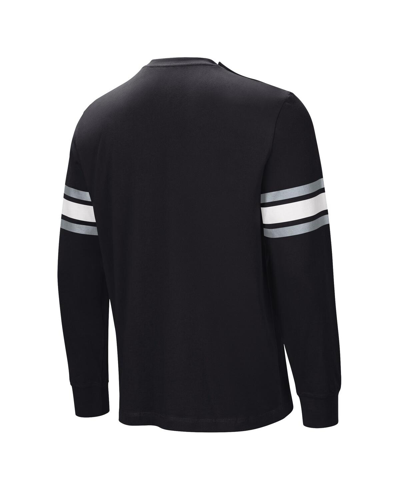 Nfl Properties Men's Black Las Vegas Raiders Hands Off Long Sleeve Adaptive T-shirt In Black