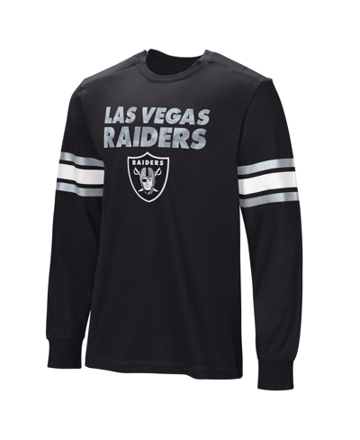 Shop Nfl Properties Men's Black Las Vegas Raiders Hands Off Long Sleeve Adaptive T-shirt