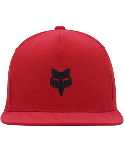 Fox Men's  Red Snapback Hat In Red