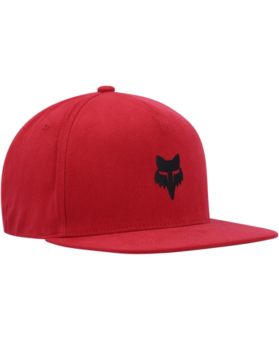 Fox Men's  Red Snapback Hat In Red