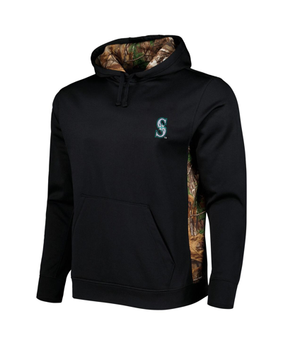 Shop Dunbrooke Men's  Black, Camo Seattle Mariners Ranger Pullover Hoodie In Black,camo