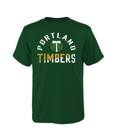 Shop Outerstuff Big Boys Green Portland Timbers Halftime T-shirt
