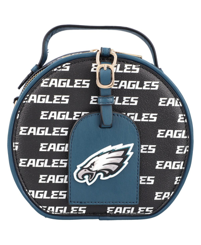 Shop Cuce Women's  Philadelphia Eagles Repeat Logo Round Bag In Black