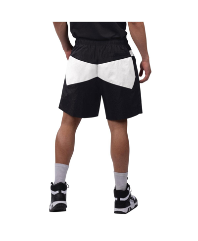 Starter Men's  X Nhl Black Ice Black, White New York Rangers Linechange Shorts In Black,white