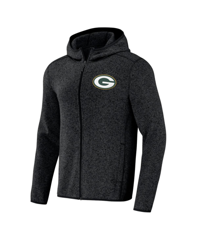 Fanatics Men's Nfl X Darius Rucker Collection By  Black Green Bay Packers Fleece Pullover Hoodie In Black
