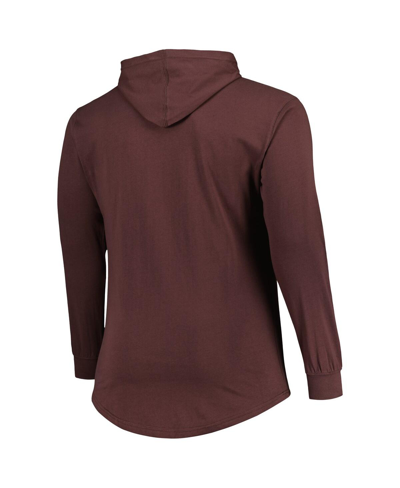 Fanatics Branded Brown Cleveland Browns Big & Tall Front Runner Pullover Hoodie In Brown