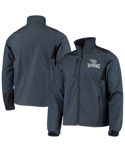 Shop Dunbrooke Men's  Navy Tennessee Titans Circle Softshell Fleece Full-zip Jacket