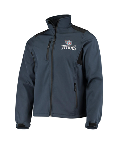 Shop Dunbrooke Men's  Navy Tennessee Titans Circle Softshell Fleece Full-zip Jacket