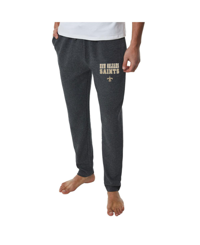 Shop Concepts Sport Men's  Charcoal New Orleans Saints Resonance Tapered Lounge Pants