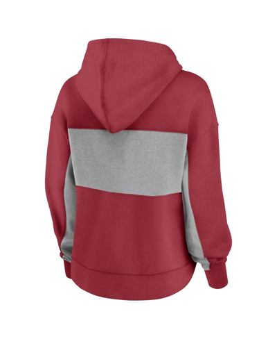 Fanatics Branded  Cardinal Arizona Cardinals Filled Stat Sheet Pullover Hoodie In Cardinal