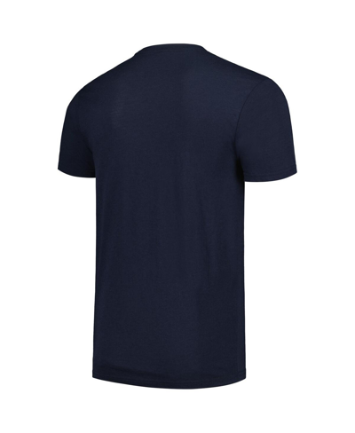 Shop Sportiqe Men's And Women's  Navy Distressed Memphis Grizzlies Swish Super-soft Comfy Tri-blend T-shir