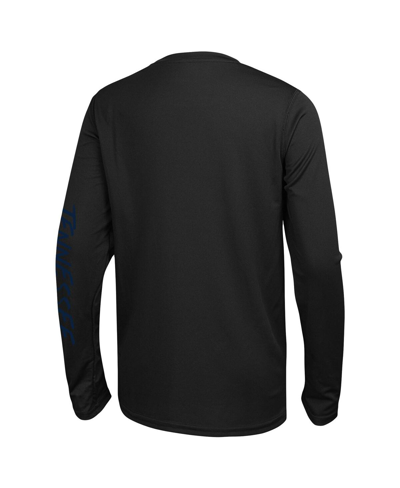 Shop Outerstuff Men's Black Tennessee Titans Agility Long Sleeve T-shirt