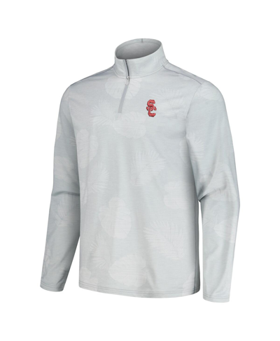 Tommy Bahama Gray Usc Trojans Delray Frond Islandzone Half-zip Jacket In Gray