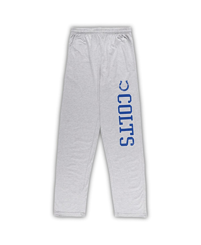 Concepts Sport Men's  Royal, Heather Gray Indianapolis Colts Big And Tall T-shirt And Pants Sleep Set In Royal,heather Gray