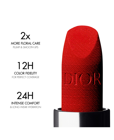 Shop Dior Rouge  Lipstick In Grace Velvet - A Deep Blue-toned Pink