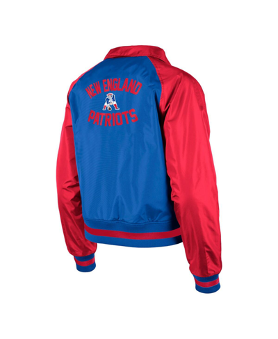 New Era Royal New England Patriots Coaches Raglan Full-snap Jacket In Royal