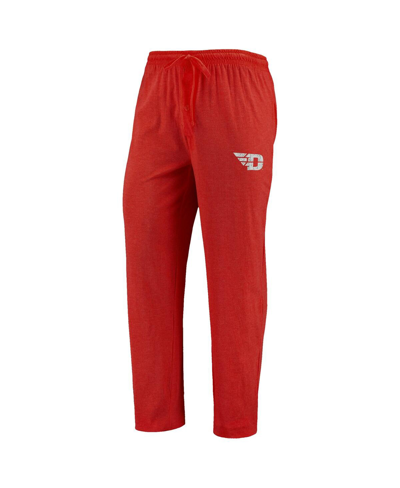 Concepts Sport Men's  Red, Heathered Charcoal Distressed Dayton Flyers Meter Long Sleeve T-shirt And In Red,heathered Charcoal