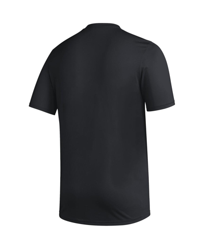 Shop Adidas Originals Men's Adidas Black Arizona State Sun Devils Fadeaway Basketball Pregame Aeroready T-shirt