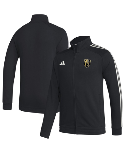 Shop Adidas Originals Men's Adidas Black Vegas Golden Knights Raglan Full-zip Track Jacket