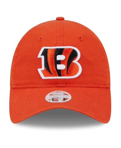 Shop New Era Women's  Orange Cincinnati Bengals Main Core Classic 2.0 9twenty Adjustable Hat