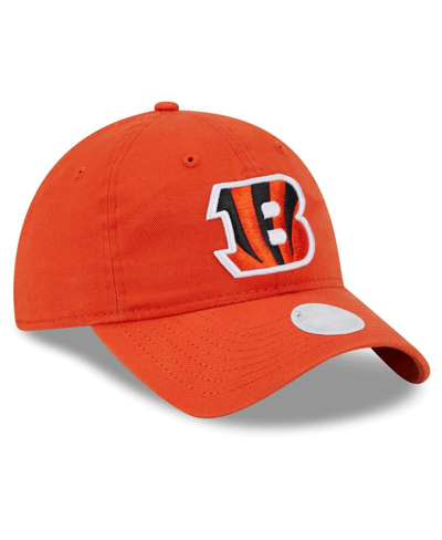 Shop New Era Women's  Orange Cincinnati Bengals Main Core Classic 2.0 9twenty Adjustable Hat