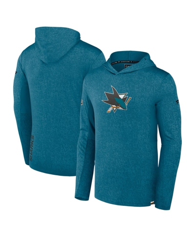 Fanatics Branded  Teal San Jose Sharks Authentic Pro Lightweight Pullover Hoodie In Teal