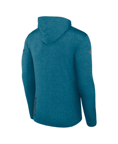 Fanatics Branded  Teal San Jose Sharks Authentic Pro Lightweight Pullover Hoodie In Teal