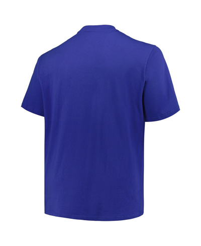 Shop Fanatics Men's  Blue, Orange New York Knicks Big And Tall Short Sleeve And Long Sleeve T-shirt Set In Blue,orange