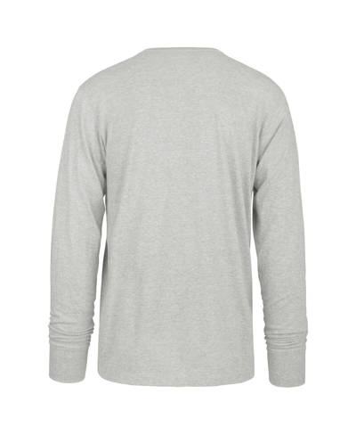 Shop 47 Brand Men's ' Gray Distressed Philadelphia Eagles Premier Franklin Long Sleeve T-shirt