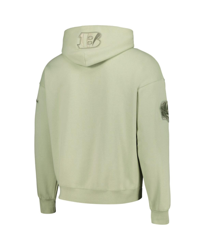 Pro Standard Men's  Joe Burrow Light Green Cincinnati Bengals Player Name And Number Pullover Hoodie In Light Green
