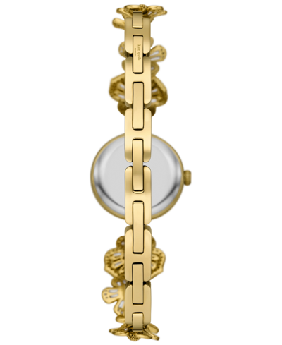 Kate Spade New York Monroe Floral Crystal Strap Watch, 24mm In Gold