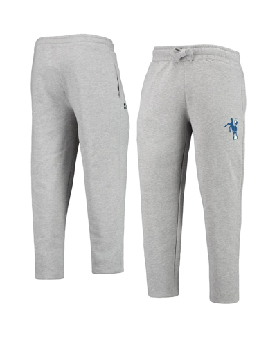 Starter Heathered Gray Indianapolis Colts Team Throwback Option Run Sweatpants In Heathered Gray