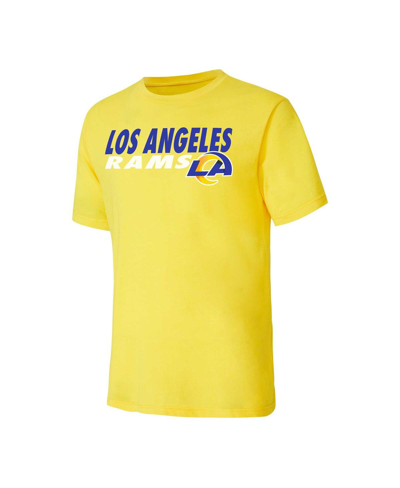 Concepts Sport Men's  Royal, Gold Los Angeles Rams Meter T-shirt And Shorts Sleep Set In Royal,gold