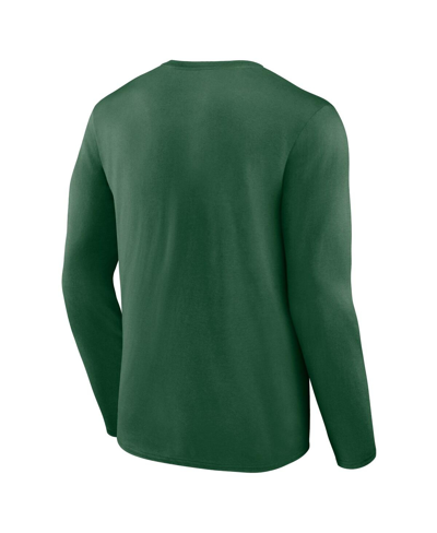 Shop Fanatics Men's  Green New York Jets Big And Tall Wordmark Long Sleeve T-shirt