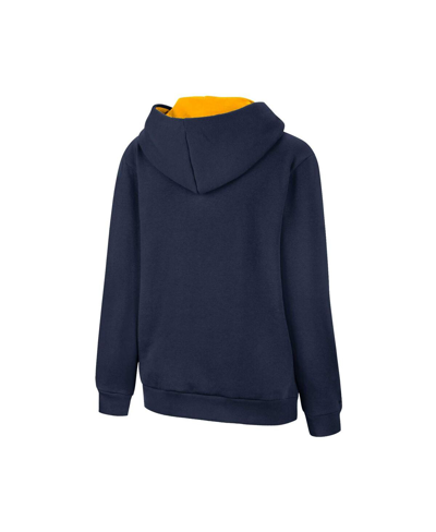 Colosseum Youth  Navy West Virginia Mountaineers Lead Guitarists Pullover Hoodie In Navy
