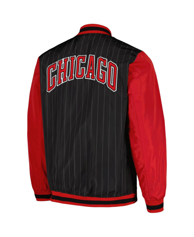 Shop Jh Design Men's  Black Chicago Bulls Full-zip Bomber Jacket