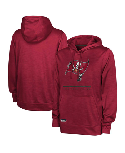 Outerstuff Red Tampa Bay Buccaneers Speed Drill Streak Pullover Hoodie In Red