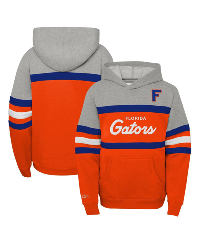 Mitchell & Ness Big Boys  Orange Florida Gators Head Coach Hoodie In Orange