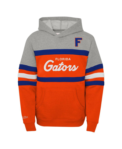 Shop Mitchell & Ness Big Boys  Orange Florida Gators Head Coach Hoodie